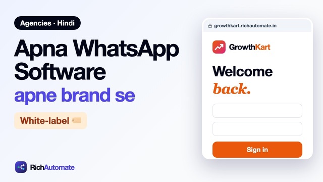 White Label WhatsApp Software India: Apna Brand (Hindi)
