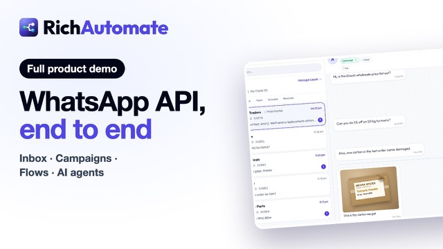 WhatsApp Business API Platform Walkthrough | RichAutomate